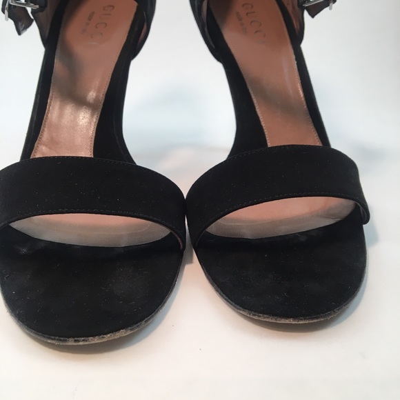 Gucci Suede Heeled Sandals Size 8 - Picture 11 of 16